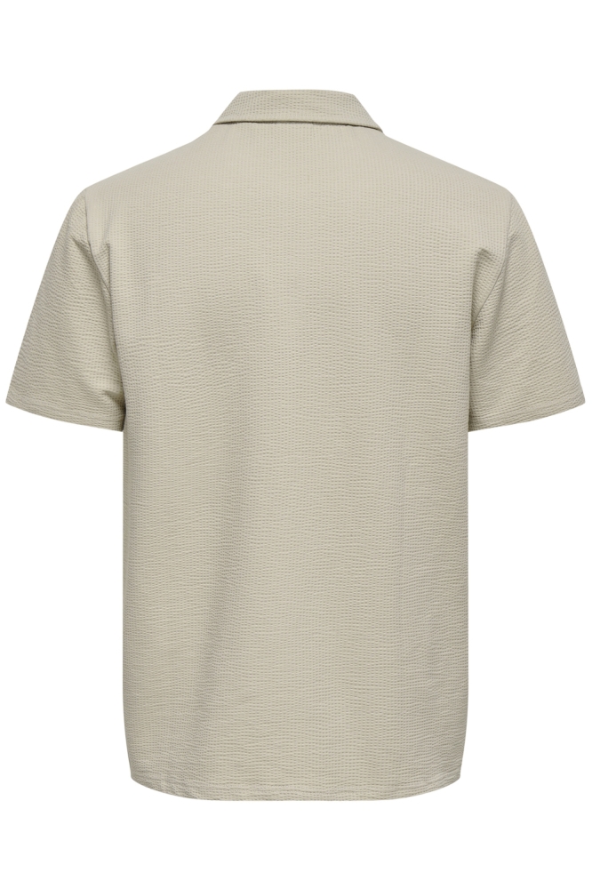 ONSKIAN LIFE REG SEERSUCKER SS POLO 22028694 SILVER LINING